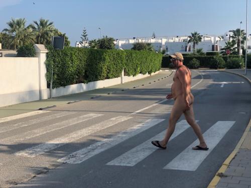 Crossing naked