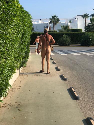 Walking naked